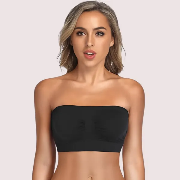 Black_&_White_Seamless_Non-Padded_Tube_Bra_For_Women