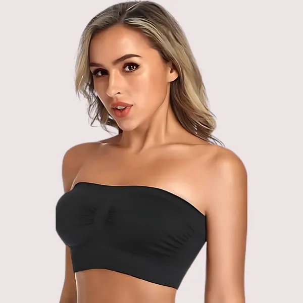 Black_&_White_Seamless_Non-Padded_Tube_Bra_For_Women