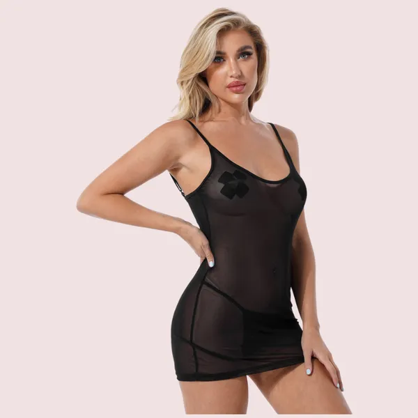 Black_Mesh_Chemise_For_Women