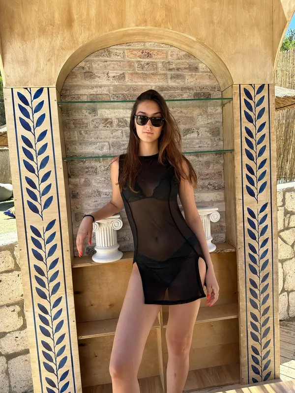 Black_Sheer_Open_Slit_Mini_Dress_For_Women