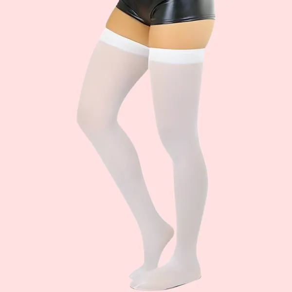 Nude_&_White_Sheer_Thigh-High_Stockings_Pack_Of_2_For_Women