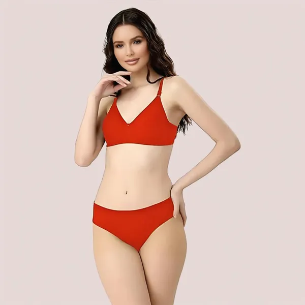 Red_Cotton_Bra_&_Panty_Set_For_Women