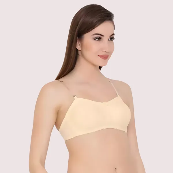 Beige_Seamless_Wirefree_Tube_Bra_For_Women
