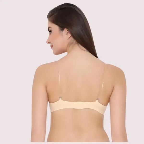 Beige_Seamless_Wirefree_Tube_Bra_For_Women