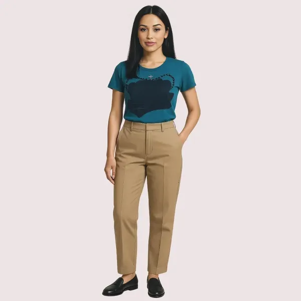 Teal_&_Pink_Graphic_Crew_Neck_T-Shirt_For_Women