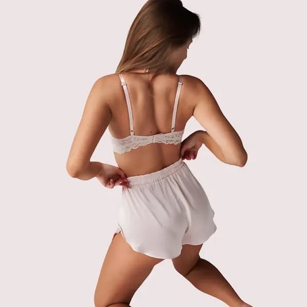 White_Silk_Bra_Set_For_Women