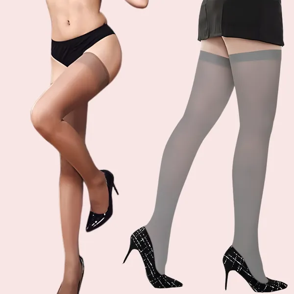 Nude_&_Grey_Sheer_Thigh-High_Stockings_For_Women_Pack_Of_2