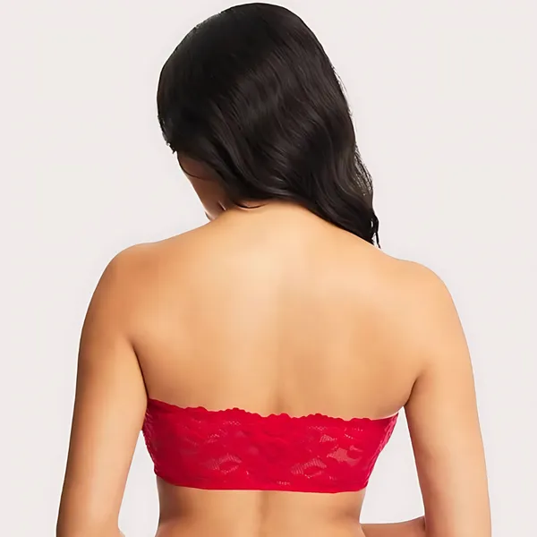 Red_Wine_Unpadded_Adjustable_Strap_Tube_Bra_For_Women
