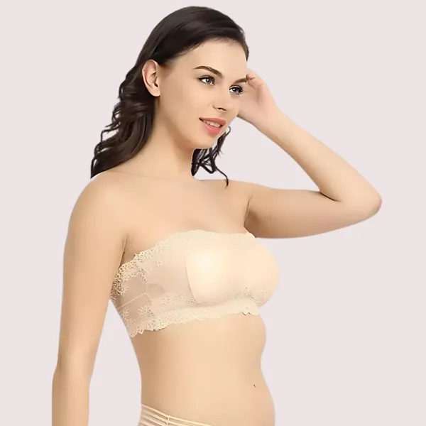 Beige_Stretch_Wirefree_Tube_Bra_For_Women