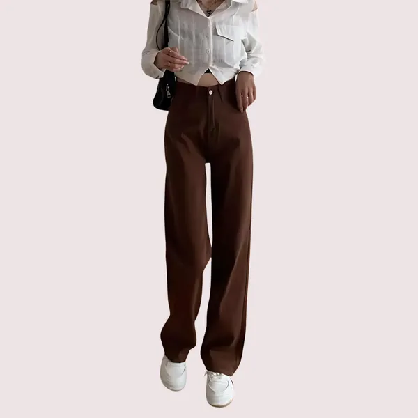Brown_Denim_High_Rise_Wide_Leg_Loose_Jeans_For_Women