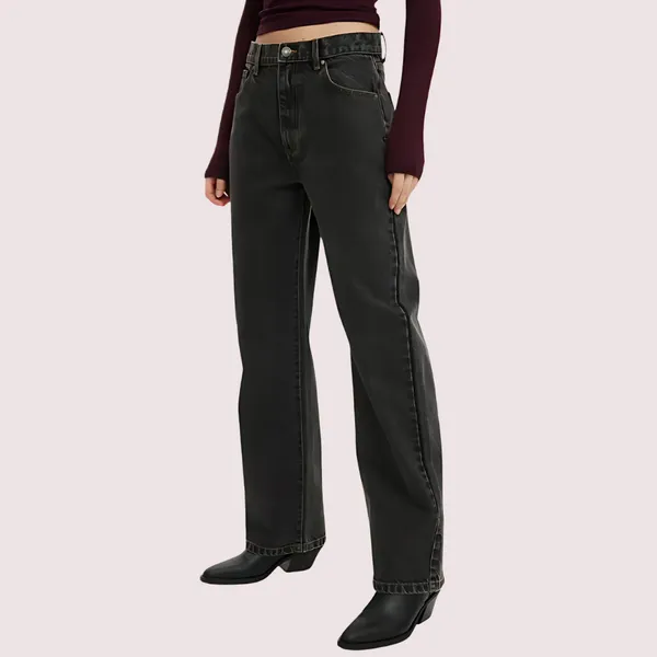 Black_Denim_Loose_Straight_Jeans_For_Women