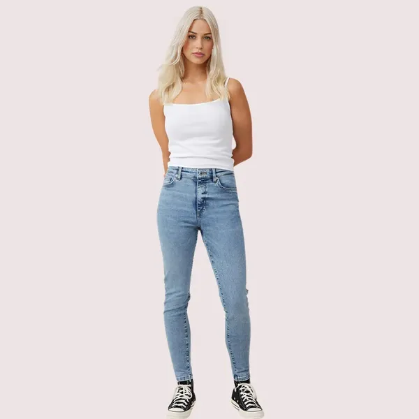 Blue_Denim_High_Waist_Skinny_Jeans_For_Women
