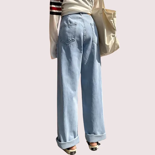 Blue_Denim_High_Waist_Wide_Leg_Straight_Jeans_For_Women