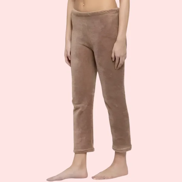 Brown_Fleece_Pajama_For_Women