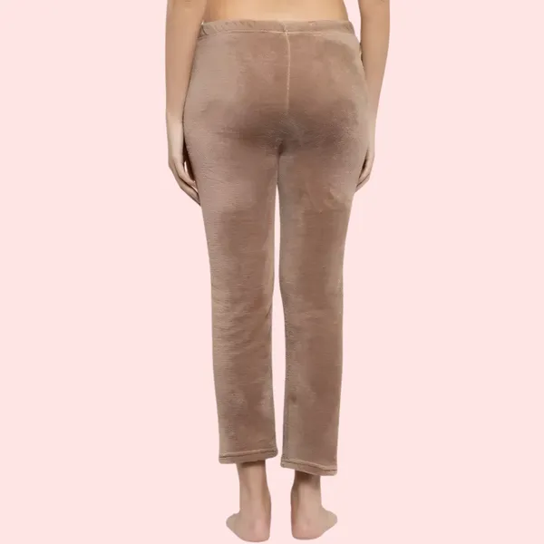 Brown_Fleece_Pajama_For_Women