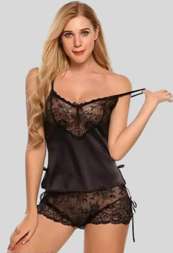 Black_Lace_Babydoll_Nightwear_For_Women