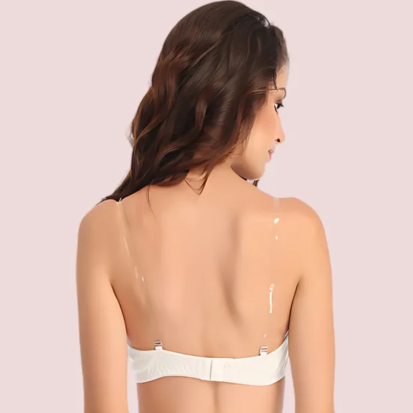 White_Transparent_Strap_Bra_For_Women