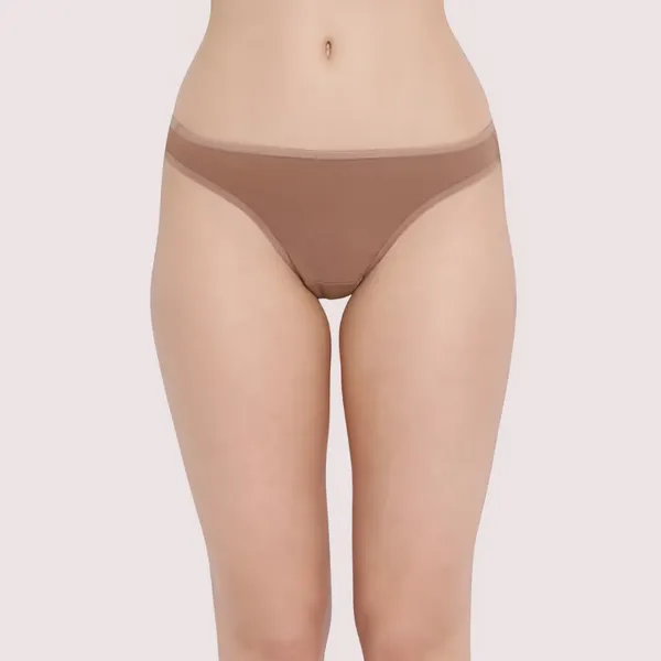 Brown_Cotton_Seamless_Thong_For_Women