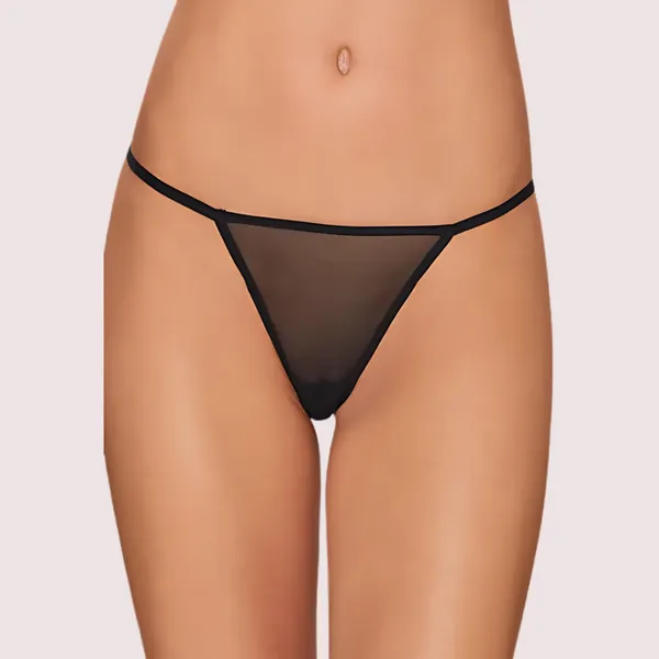 White_Black_Sheer_Seamless_G-String_Pack_Of_2_For_Women