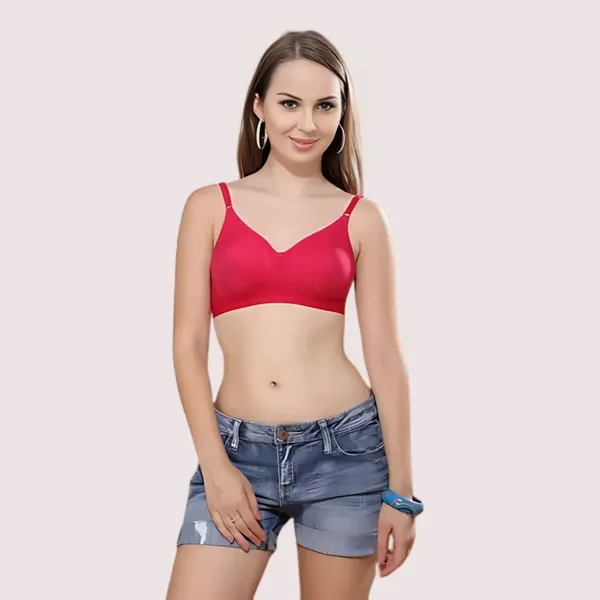 Red_Seamless_Padded_Non-Wired_T-Shirt_Bra_Pack_Of_2_For_Women