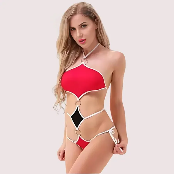 Multicolour_Lace_Babydoll_Nightwear_For_Women