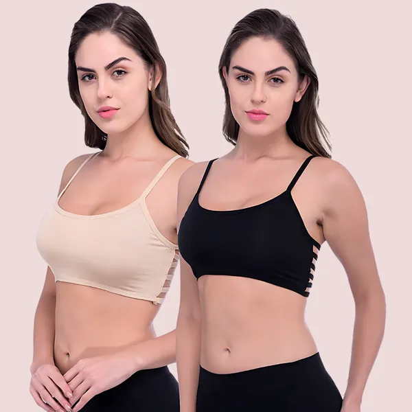 Beige_Black_Stretch_Lace_Back-Stripe_Bralette_Pack_Of_2_For_Women