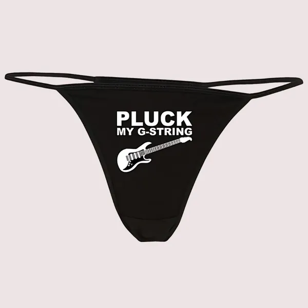 White_Black_Stretch_Printed_G-String_Thong_For_Women