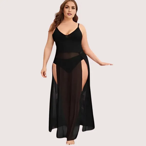 Black_Sheer_Flowing_Nightgown_For_Women