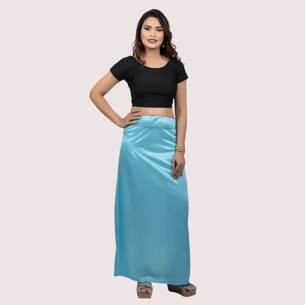 Sky_Blue_Glossy_Silk_Saree_Underskirt_For_Women_-_Pack_of_2