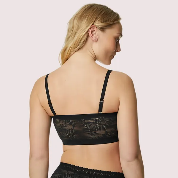 Black_Lace_Non-Wired_Tube_Bra_For_Women
