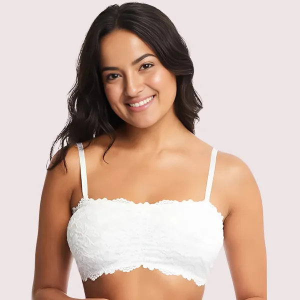 Off_White_Adjustable_Strap_Tube_Bra_For_Women