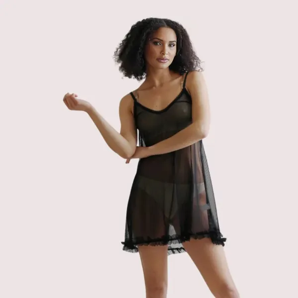 Dark_Black_Sheer_Plus_Size_Chemise_For_Women