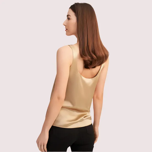 Beige_Silk_Spaghetti_Strap_Camisole_For_Women