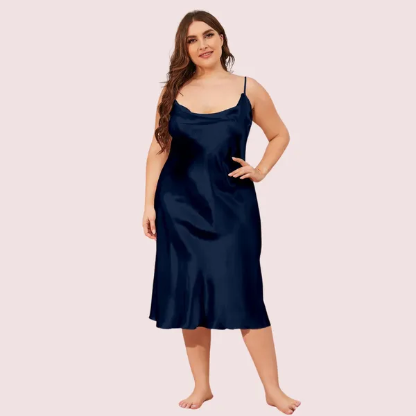 Dark_Blue_Satin_Cowl_Neck_Plus_Size_Dress_For_Women