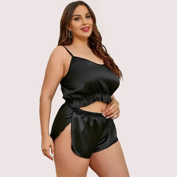 Dark_Black_Cami_Top_And_Shorts_Plus_Size_Set_For_Women