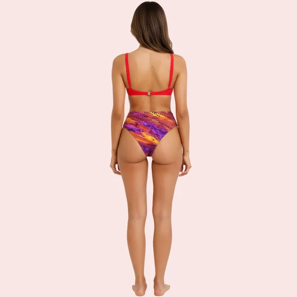 Multicolor_Stretch_High-Waist_Tie-Dye_Bikini_Bottom_For_Women