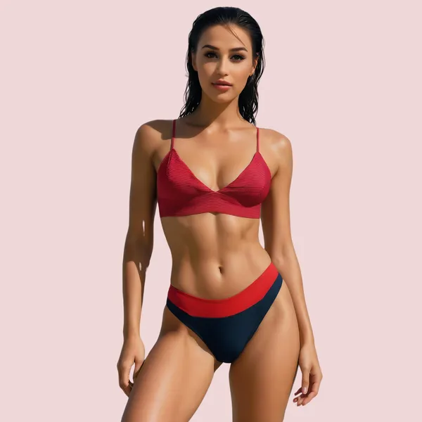 Red_Ribbed_Triangle_Spaghetti_Strap_Bralette_For_Women