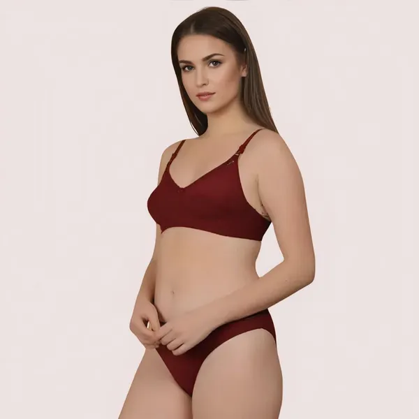 Maroon_Cotton_Bra_And_Panty_Set_For_Women