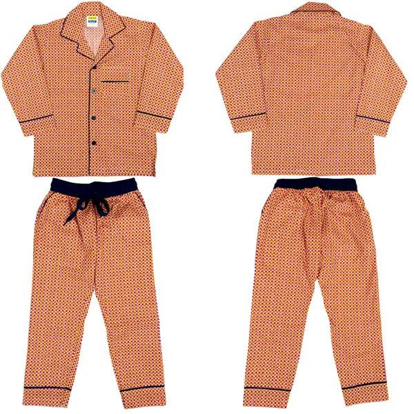 Rust_Orange_Cotton_Full_Sleeve_Night_Suit_Set_For_Girls