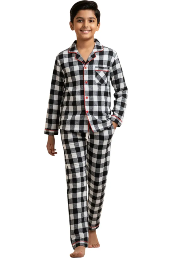 Black_White_Cotton_Full_Sleeve_Shirt_And_Pajama_Night_Suit_For_Boys