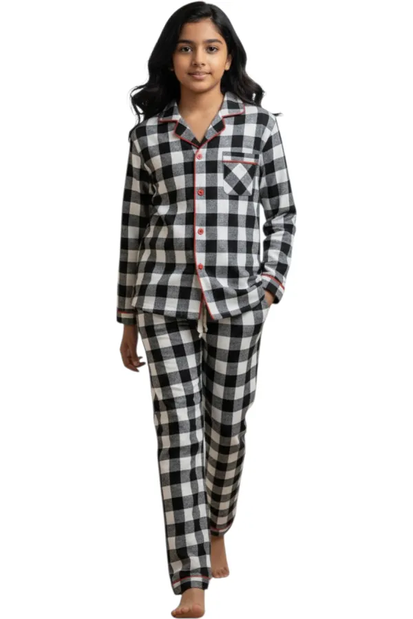 Black_White_Cotton_Full_Sleeve_Shirt_And_Pajama_Night_Suit_For_Girls