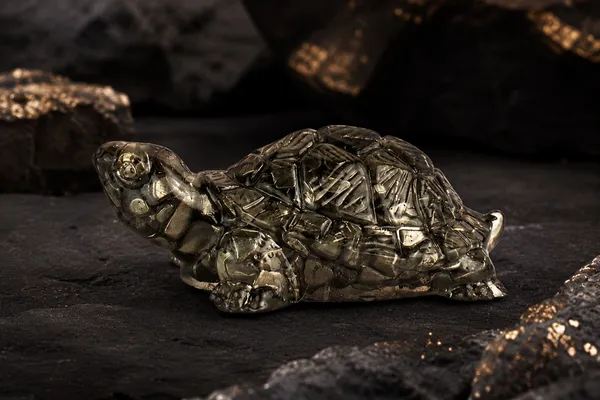 Silver_Pyrite_Stone_Tortoise_Figurine