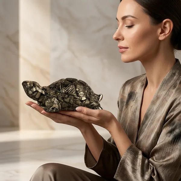 Silver_Pyrite_Stone_Tortoise_Figurine