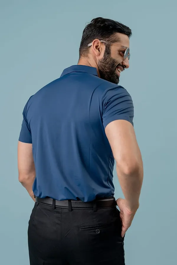 Blue_Polyester_Regular_Fit_Short_Sleeve_Formal_Shirt_For_Men