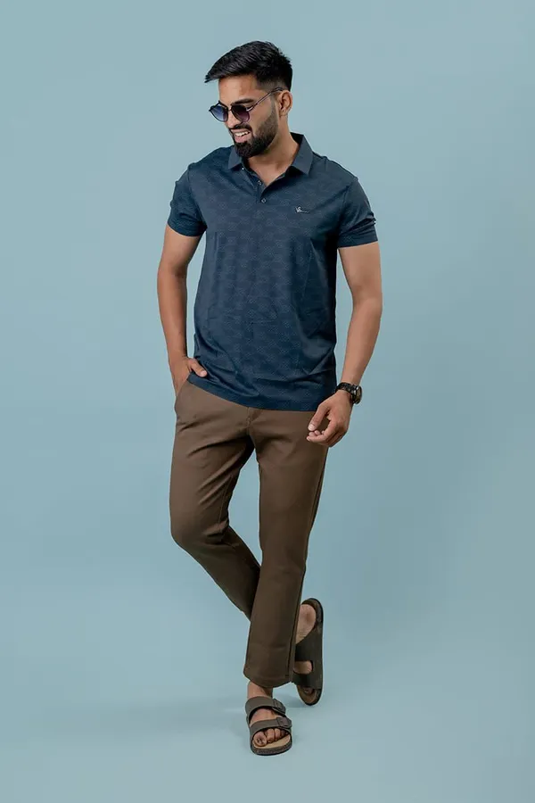 Navy_Blue_Geometric_Textured_Regular_Fit_Polo_T-Shirt_For_Men