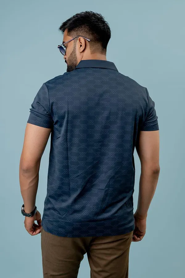 Navy_Blue_Geometric_Textured_Regular_Fit_Polo_T-Shirt_For_Men