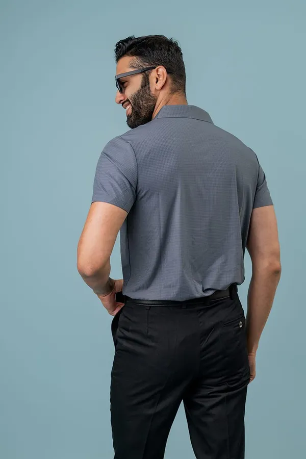 Grey_Textured_Tonal_Stripe_Regular_Fit_Polo_T-Shirt_For_Men