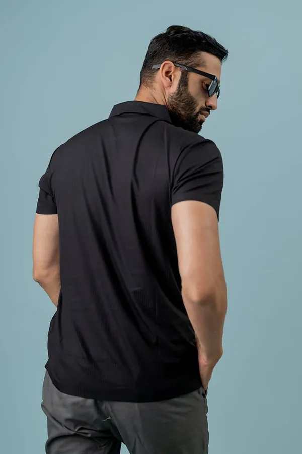 Black_Regular_Fit_Polo_T-Shirt_For_Men