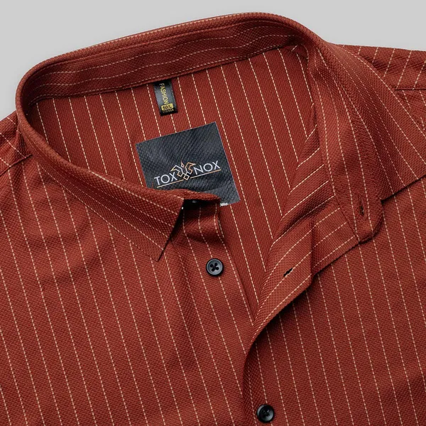 Rust_Striped_Relaxed_Fit_Half_Sleeve_Casual_Shirt_For_Men