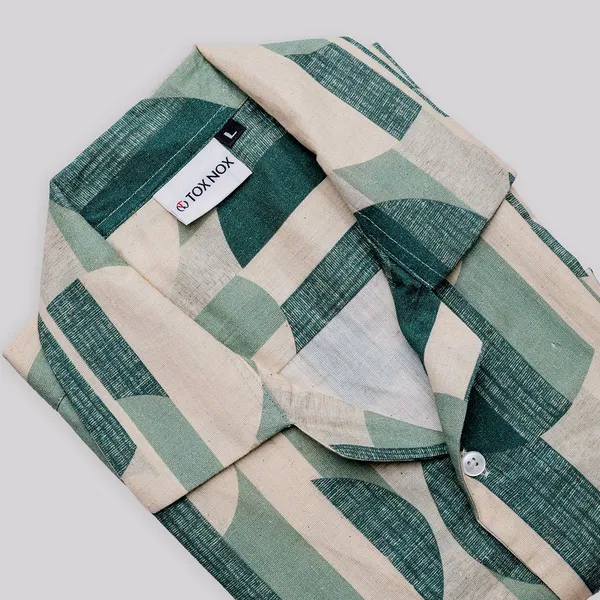 Green_Geometric_Print_Relaxed_Fit_Half_Sleeve_Shirt_For_Men